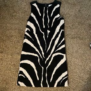 Loft animal print shift dress Size 00P